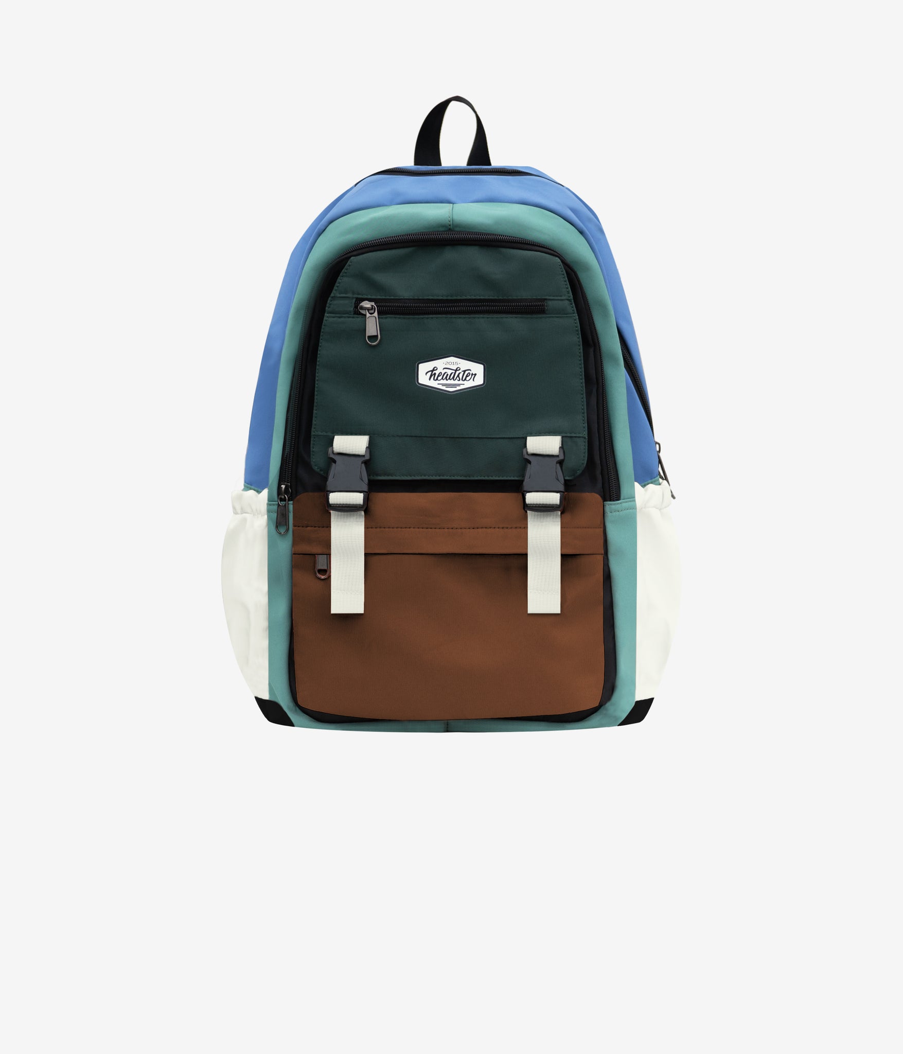 Colorblock School Bag - Pecan Brown