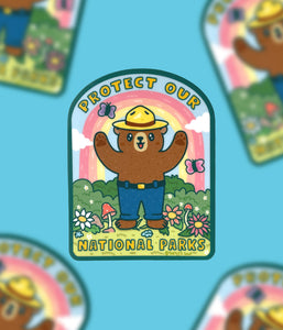 Protect our National Parks Outdoorsy Vinyl Sticker