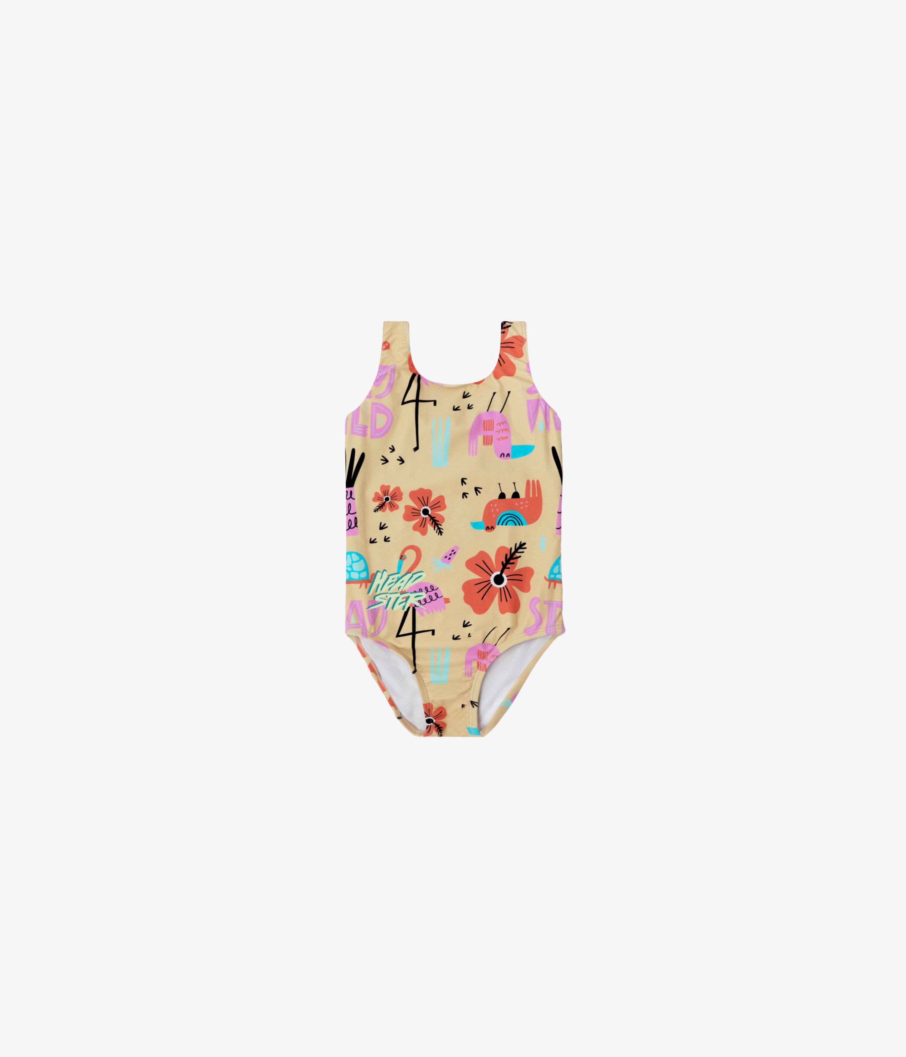 Stay Wild one piece swimsuit Tender Yellow