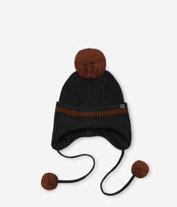 Attache Ta Tuque Beanie With Ears - Black
