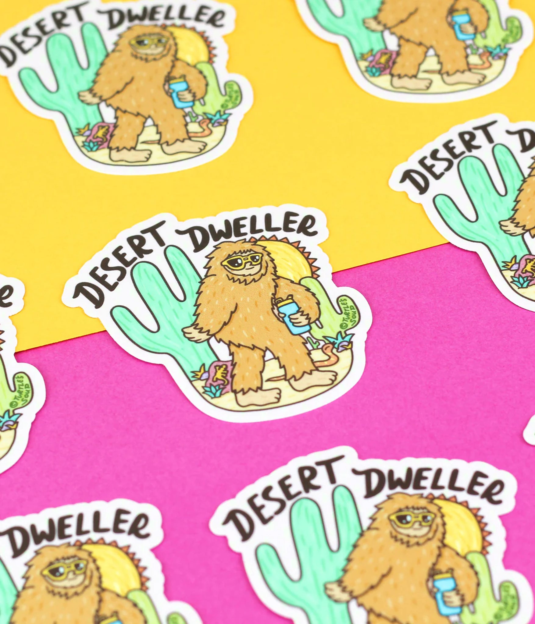 Desert Dweller Sasquatch Bigfoot Yeti Vinyl Sticker