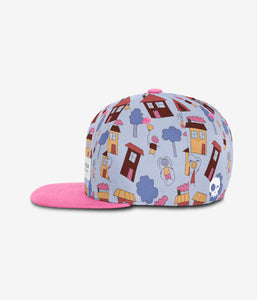 Doodle Town Snapback - Blue Steel
