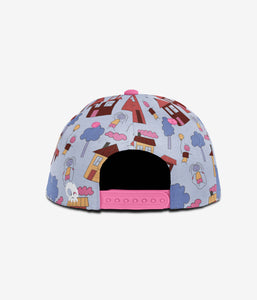 Doodle Town Snapback - Blue Steel