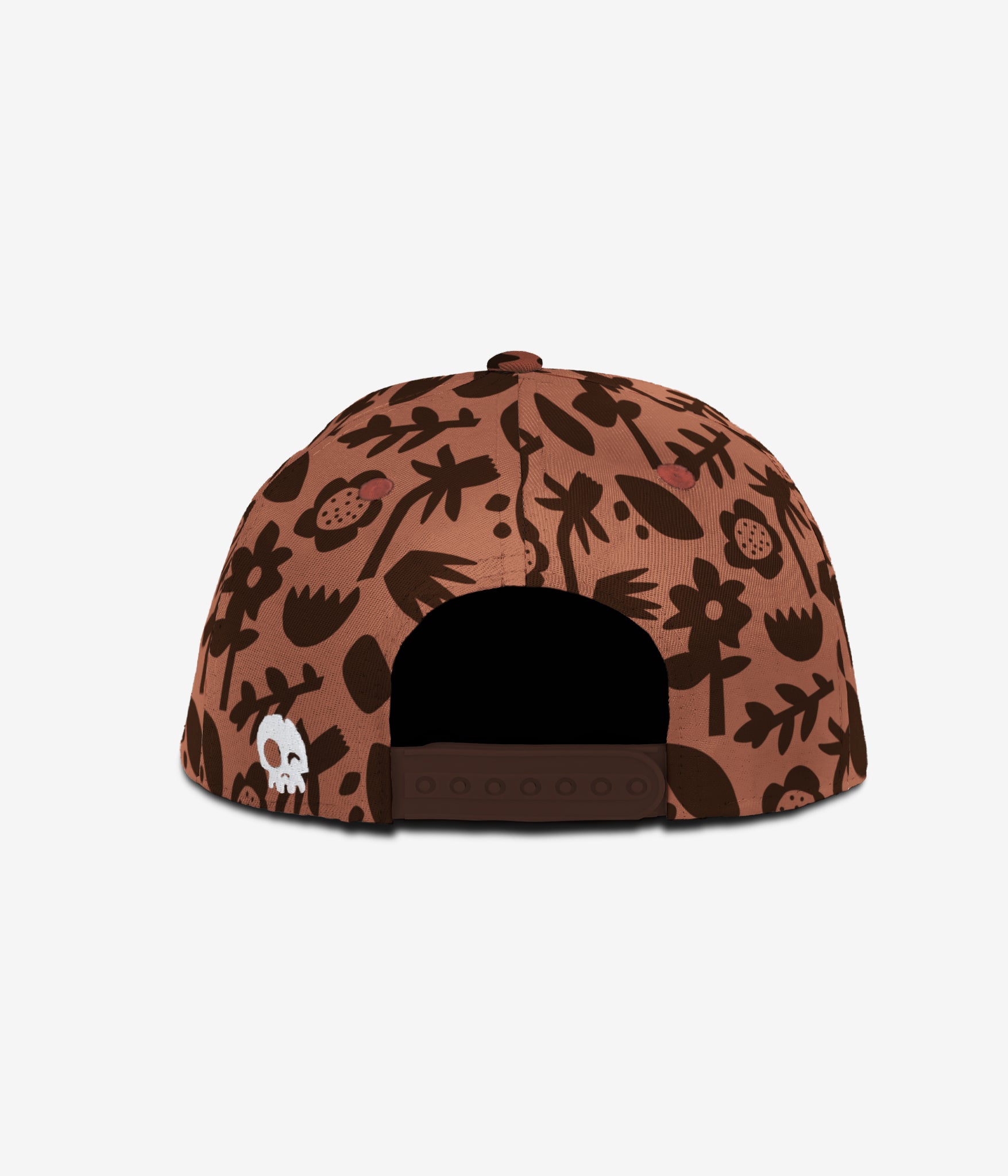 Floral Shadows Snapback - Red Clay