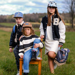 Lunchtime Snapback Houndstooth Preston Pecan Brown Lunch box School Bag