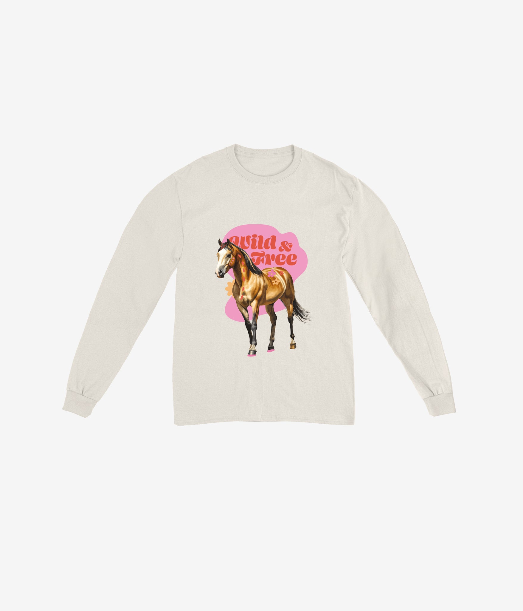 Horse Parade Long-Sleeve T-Shirt - Sugar Swirl
