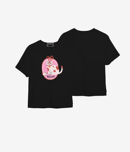 Kitty Charm T-Shirt - Black