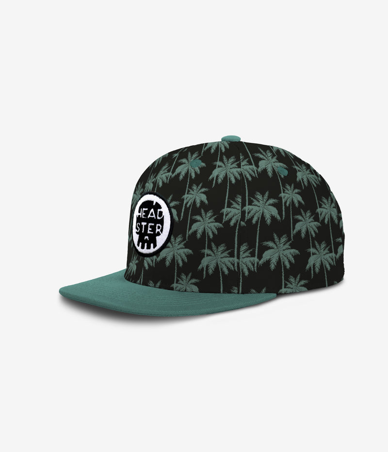 Midnight Palms Snapback - Black