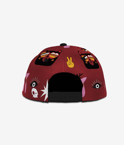 Teddy's Cool Snapback - Merlot