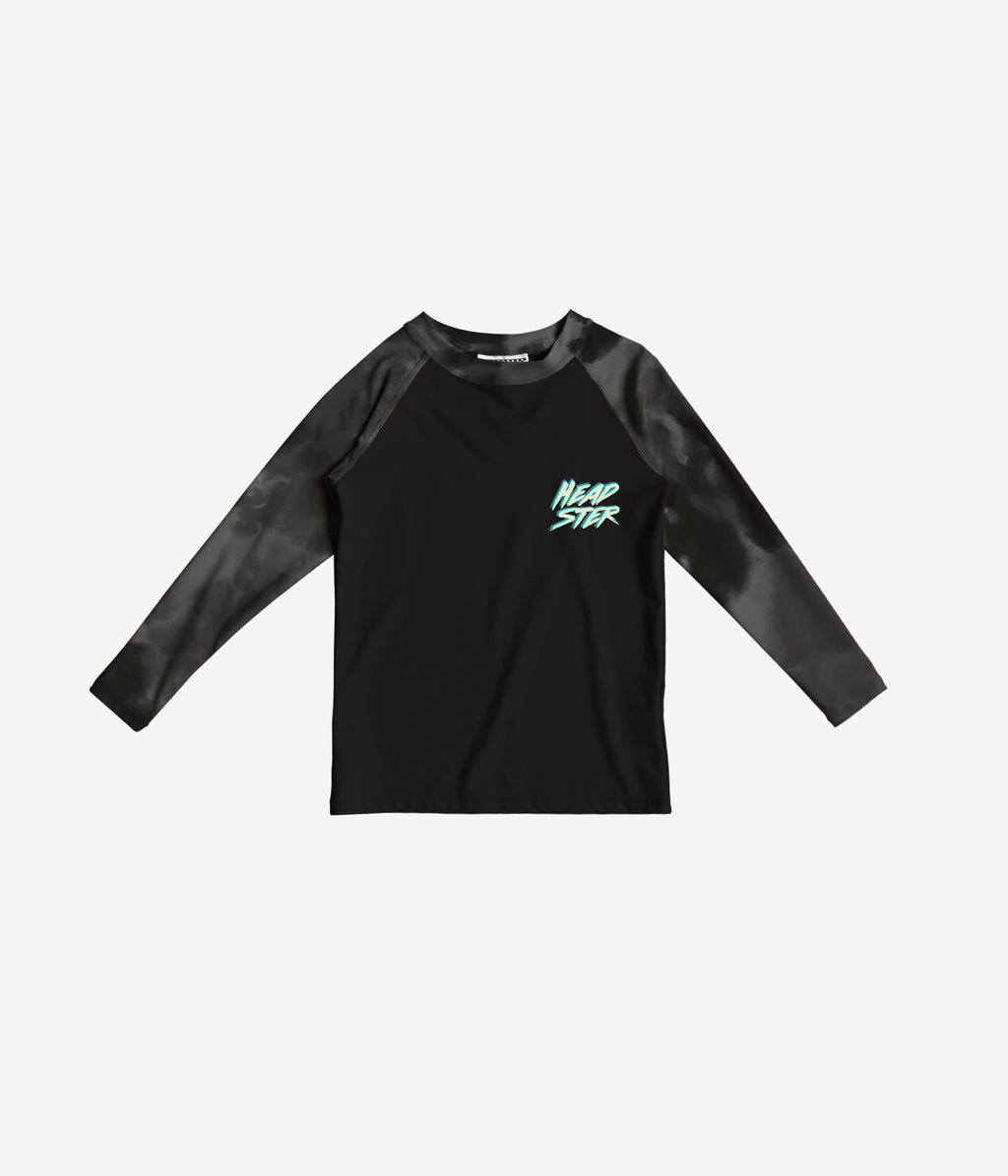 Tie dye black rashguard Black HEADSTER KIDS