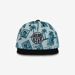 Ahoy, Matey! Snapback - Dusty Aqua cap for babies and kids, product view 2