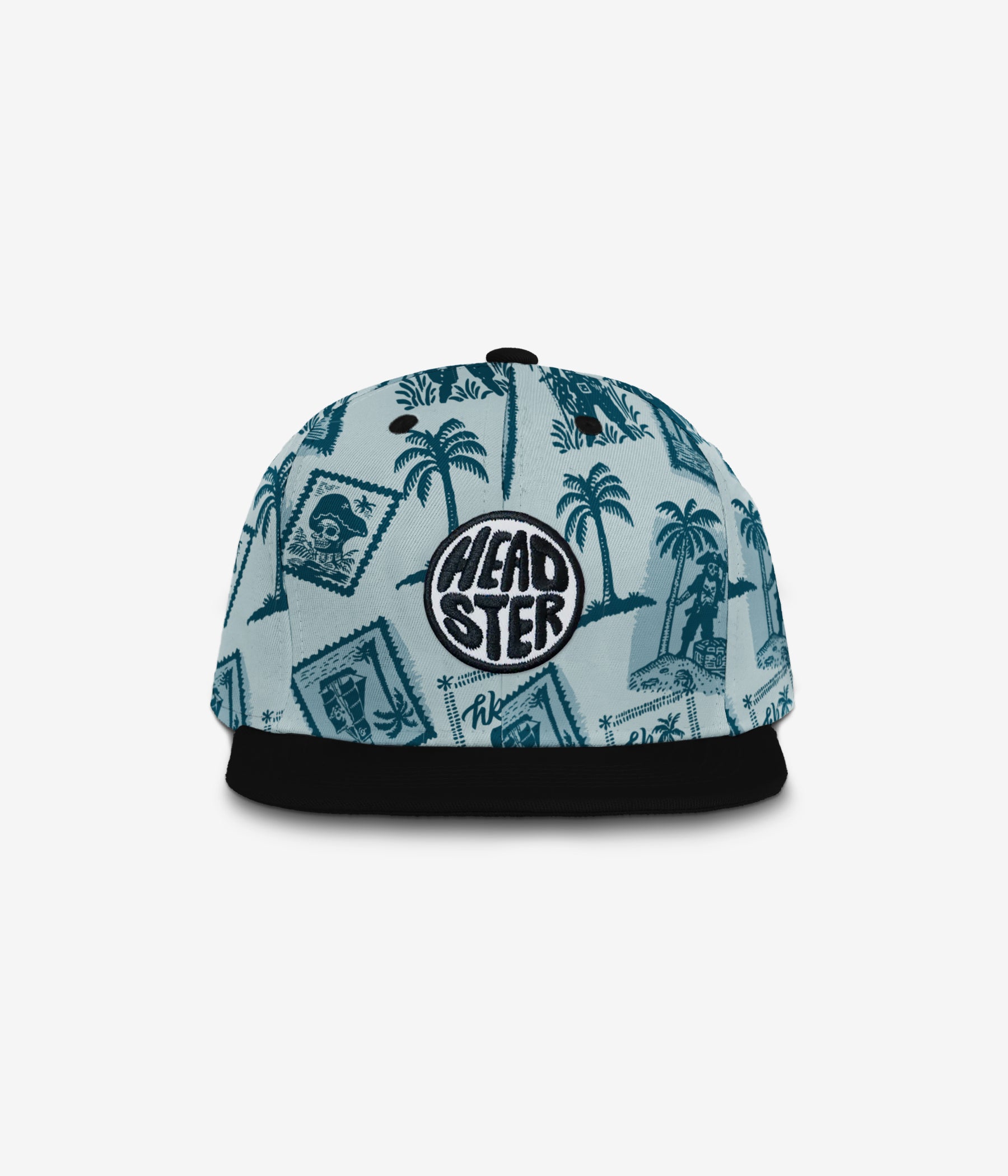 Ahoy, Matey! Snapback - Dusty Aqua cap for babies and kids, product view 2