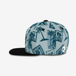 Ahoy, Matey! Snapback - Dusty Aqua cap for babies and kids, product view 3