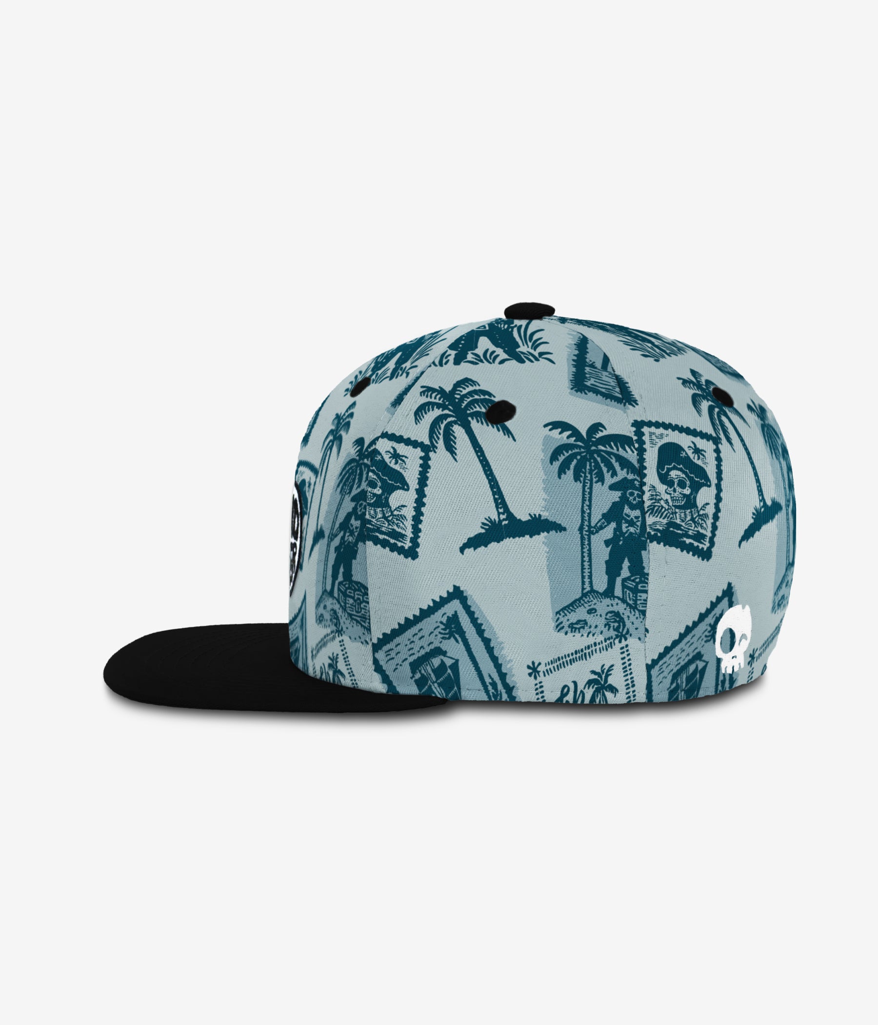 Ahoy, Matey! Snapback - Dusty Aqua cap for babies and kids, product view 3