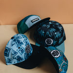 Ahoy, Matey! Snapback - Dusty Aqua cap for babies and kids, product view 5