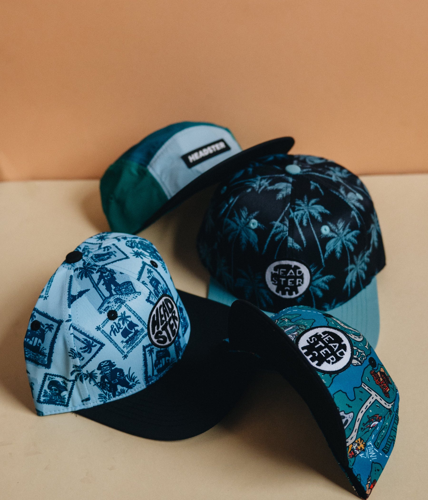 Ahoy, Matey! Snapback - Dusty Aqua cap for babies and kids, product view 5