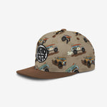 All Terrain Fun Snapback - Beige Sand cap for babies and kids by Headster Kids