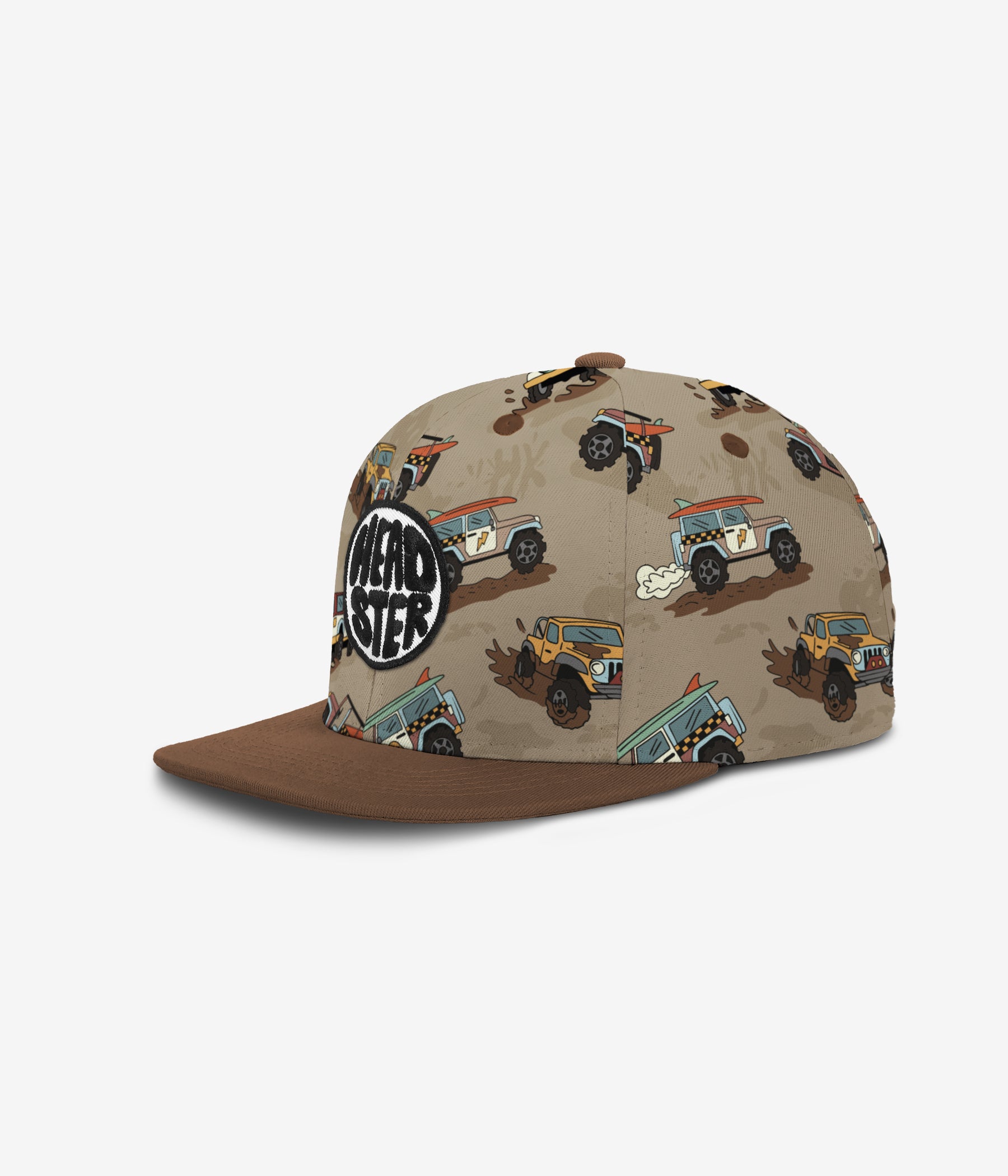 All Terrain Fun Snapback - Beige Sand cap for babies and kids by Headster Kids