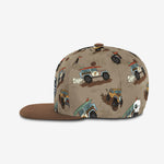 All Terrain Fun Snapback - Beige Sand cap for babies and kids, product view 3