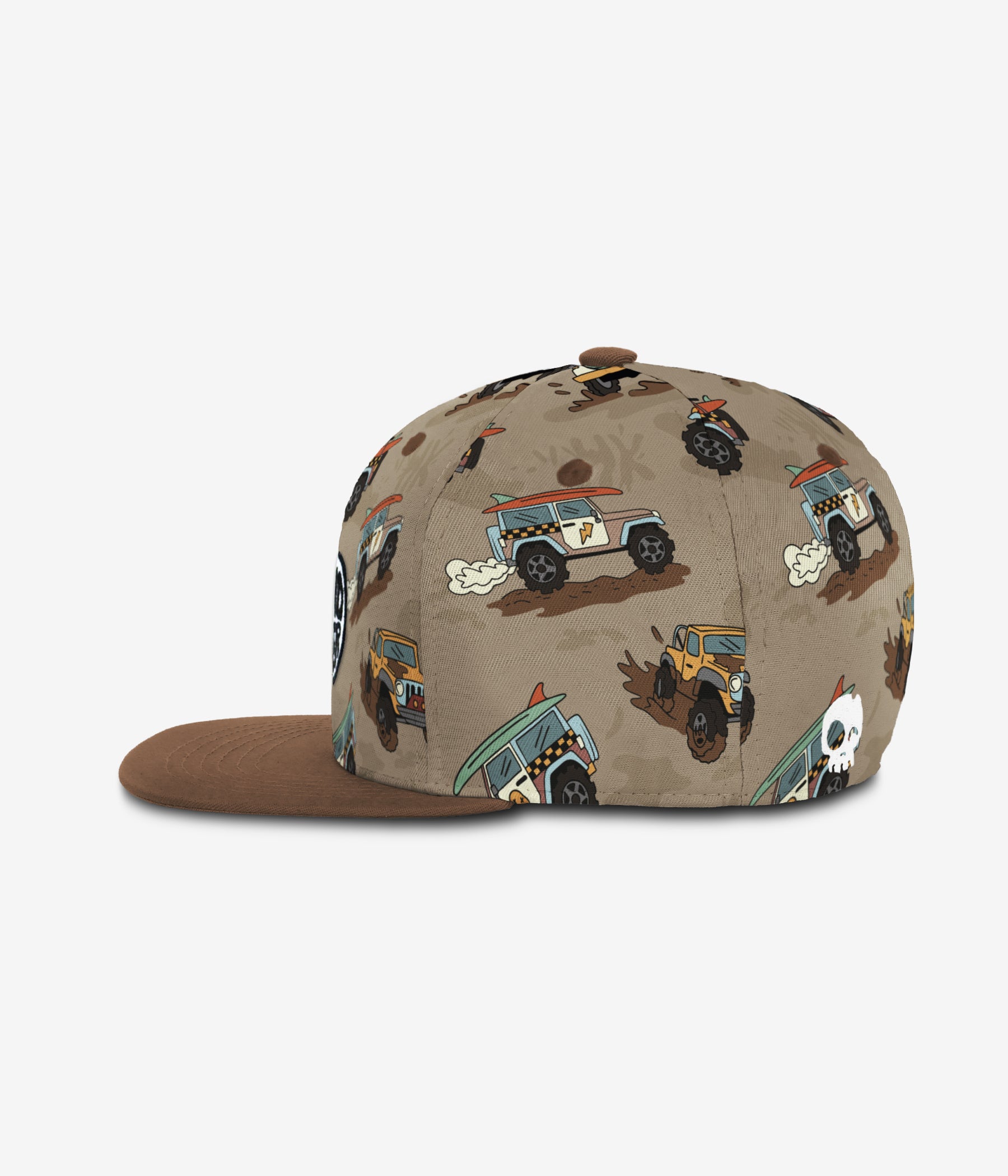 All Terrain Fun Snapback - Beige Sand cap for babies and kids, product view 3