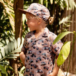 All Terrain Fun Snapback - Beige Sand cap for babies and kids, product view 5