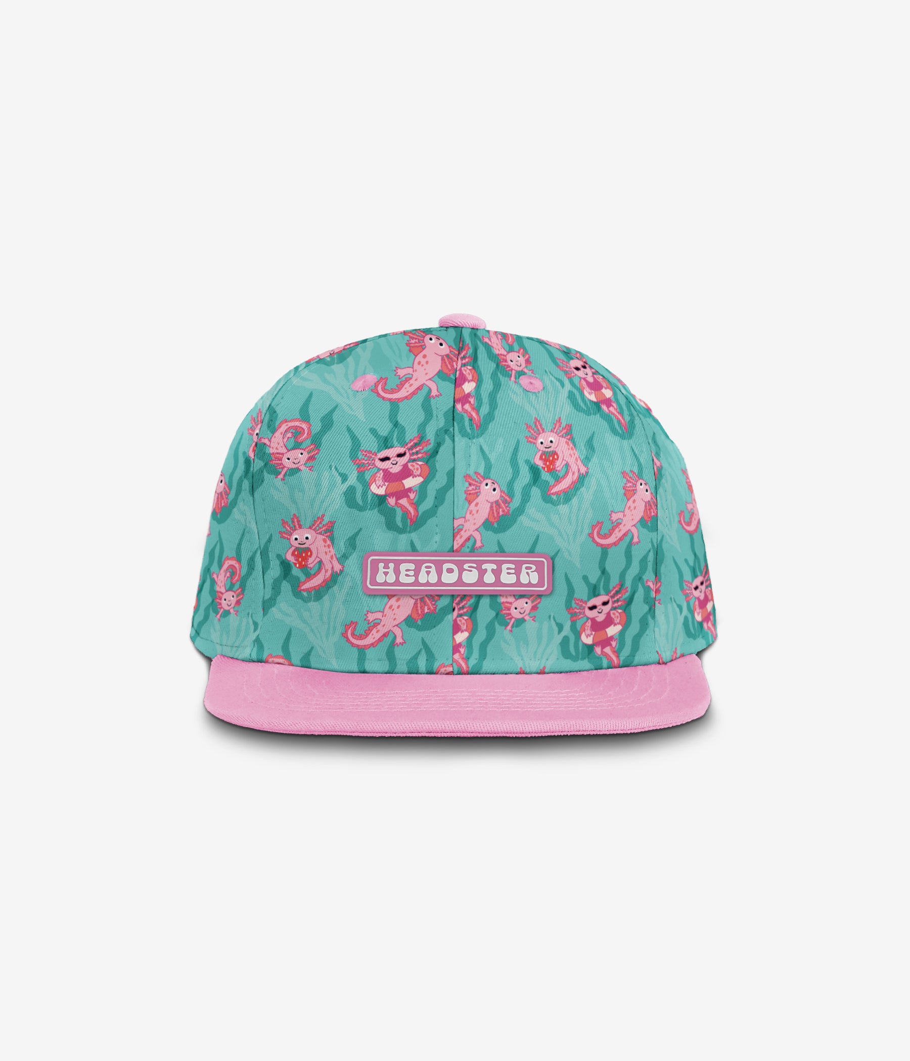 Axolotl Dip Snapback - Lagoona Blue cap for babies and kids, product view 2