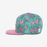 Axolotl Dip Snapback - Lagoona Blue cap for babies and kids, product view 3