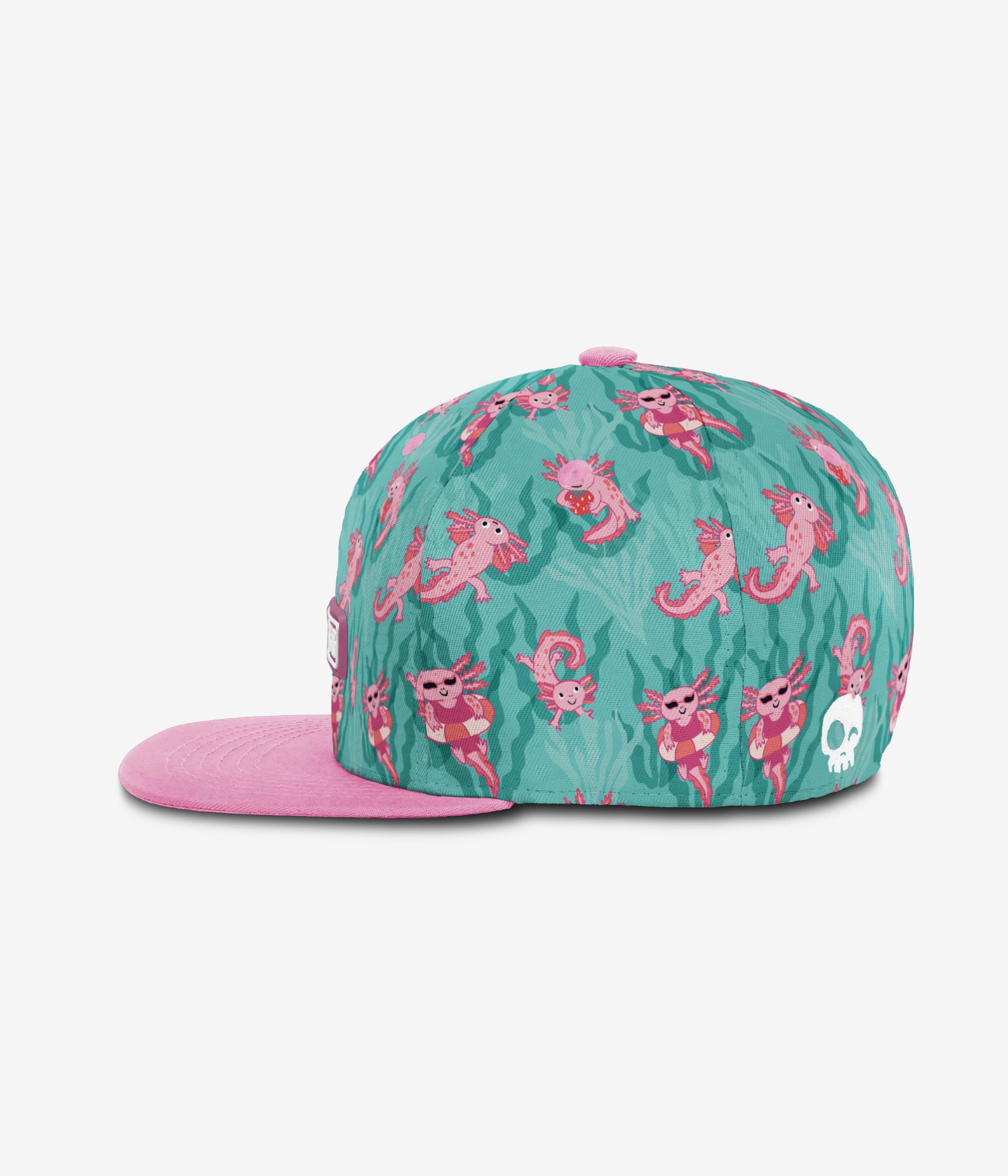 Axolotl Dip Snapback - Lagoona Blue cap for babies and kids, product view 3