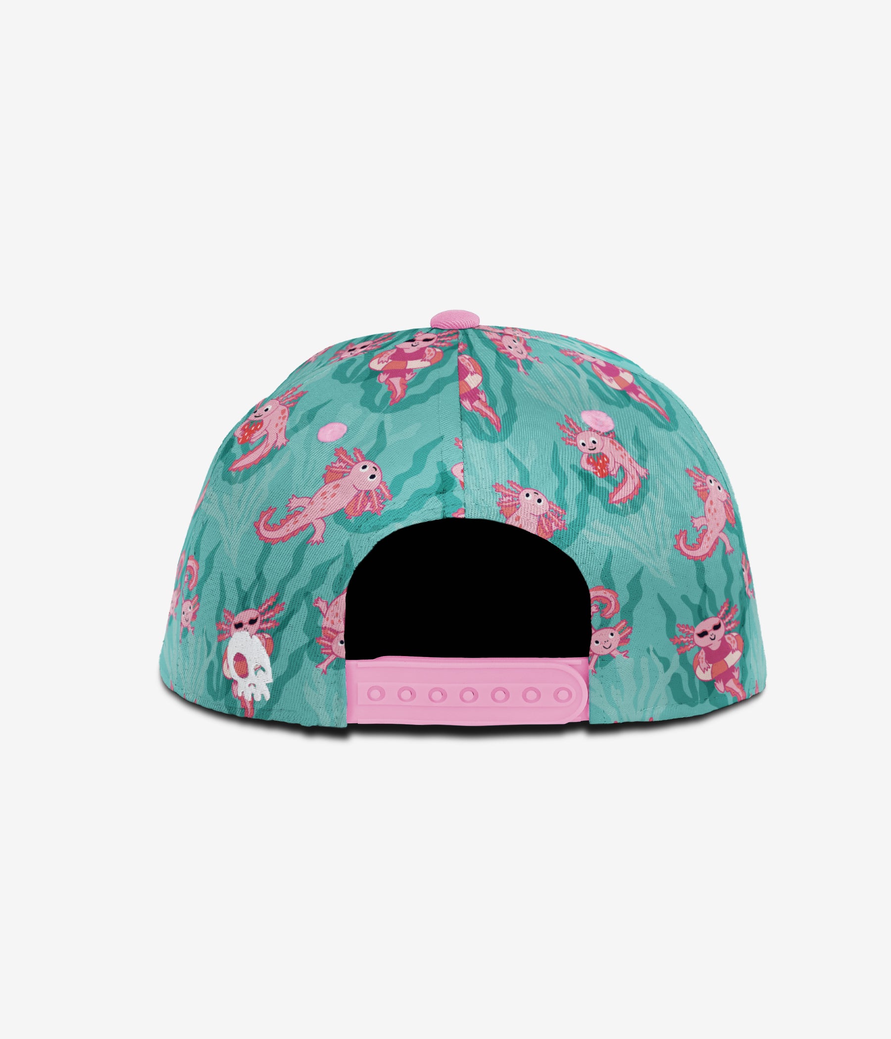 Axolotl Dip Snapback - Lagoona Blue cap for babies and kids, product view 4