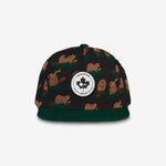 Beaver Tail Snapback cap for babies and kids, product view 2