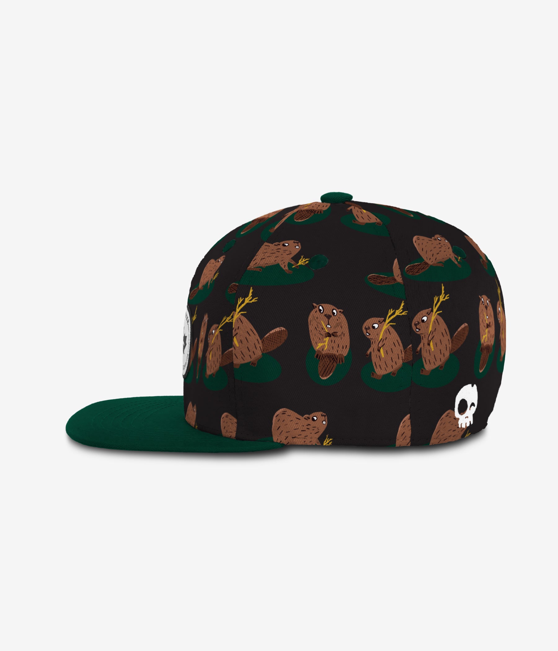 Beaver Tail Snapback cap for babies and kids, product view 3