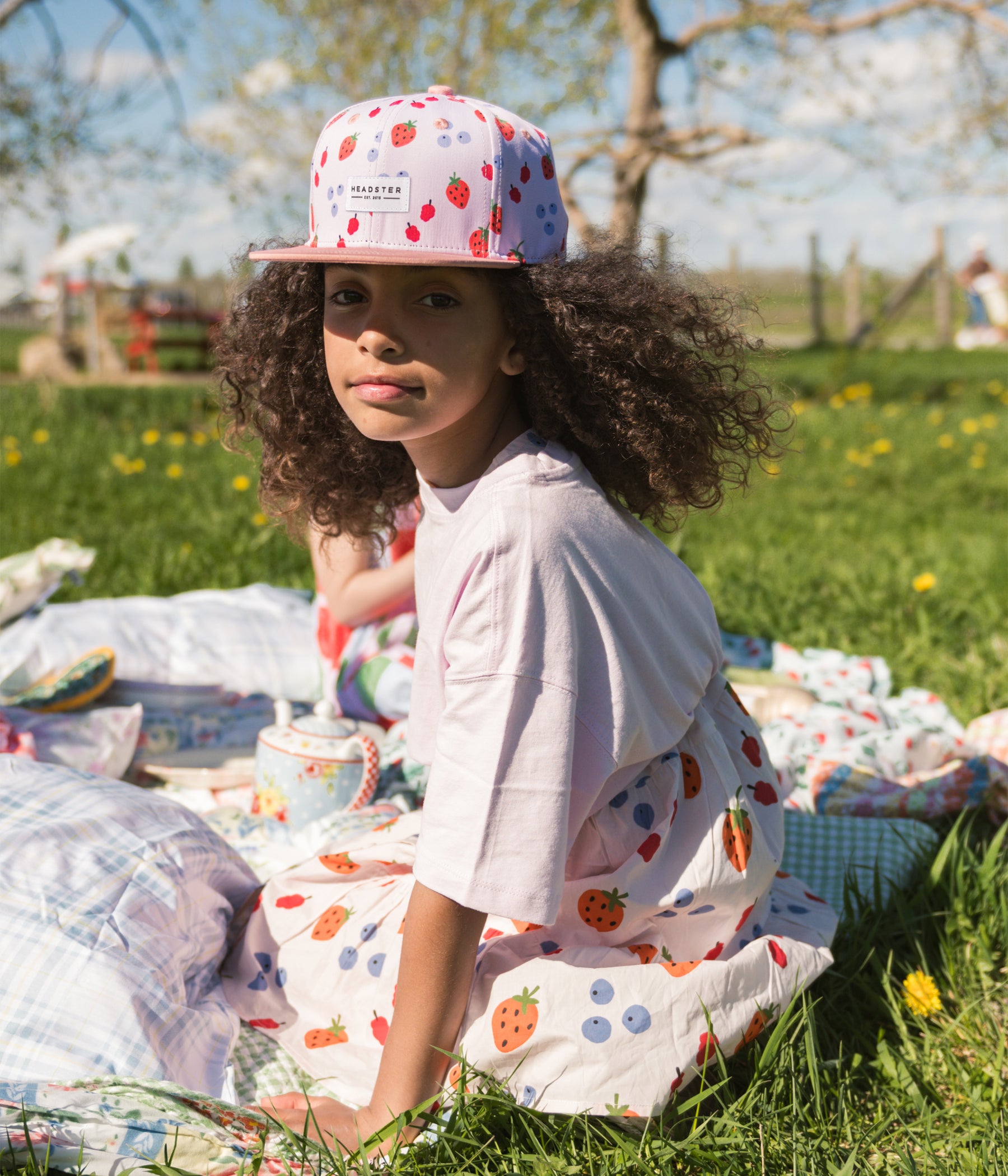 Berry Bliss Snapback cap for babies and kids, product view 5