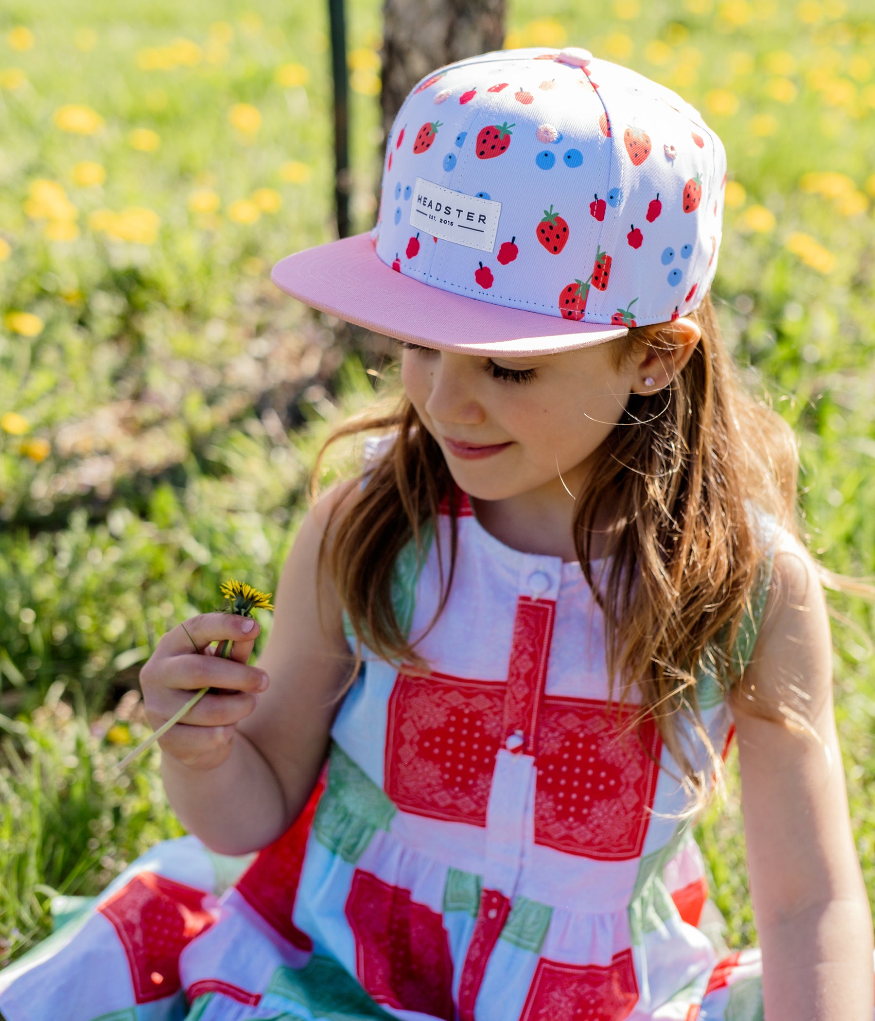Berry Bliss Snapback cap for babies and kids, product view 6