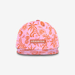 Blush Tides Snapback - Bubble Gum cap for babies and kids, product view 2