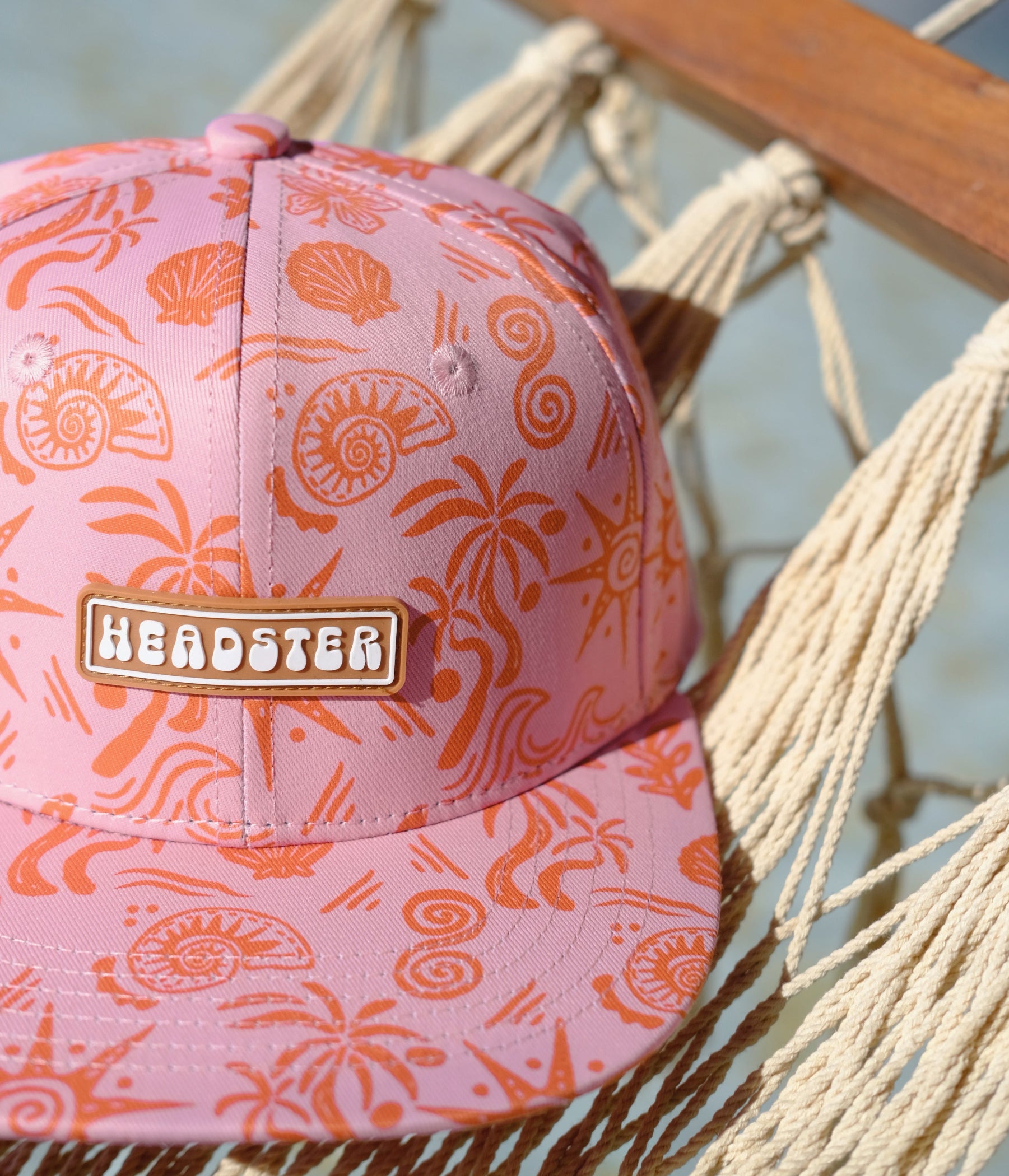Blush Tides Snapback - Bubble Gum cap for babies and kids, product view 6
