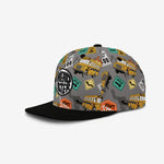 Bus-Ted Snapback - Grey Mix cap for babies and kids by Headster Kids