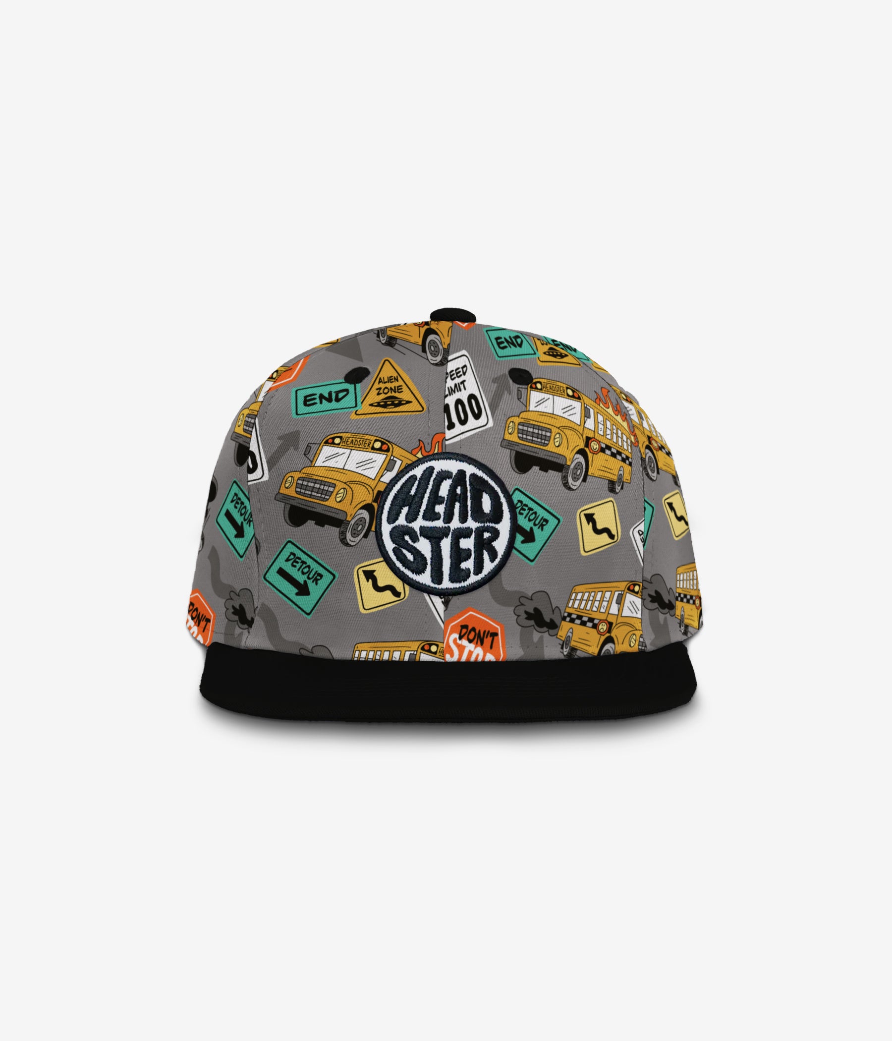 Bus-Ted Snapback - Grey Mix cap for babies and kids, product view 2