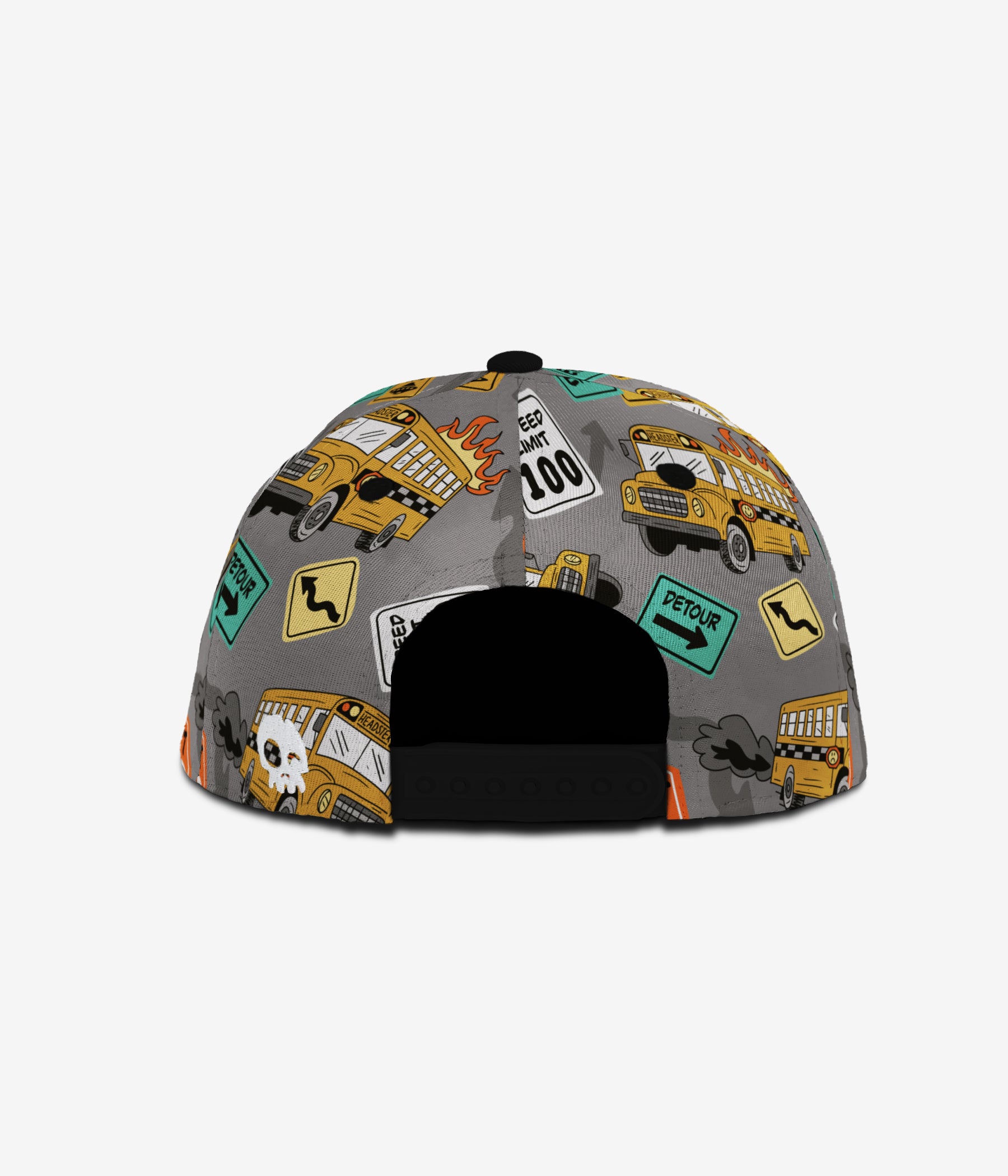 Bus-Ted Snapback - Grey Mix cap for babies and kids, product view 4