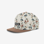 Captain Seagull Snapback - White Sand cap for babies and kids by Headster Kids