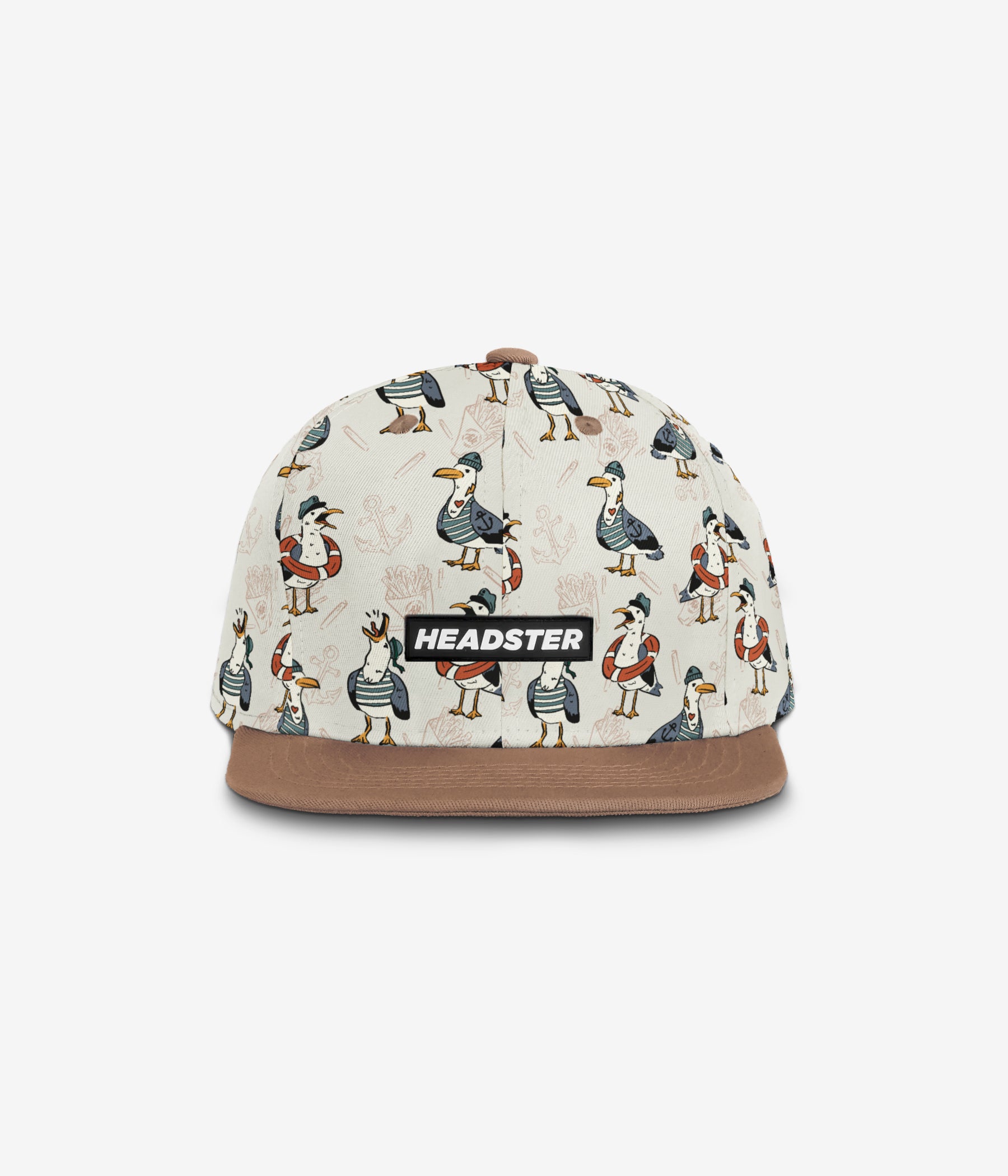 Captain Seagull Snapback - White Sand cap for babies and kids, product view 2