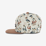 Captain Seagull Snapback - White Sand cap for babies and kids, product view 3