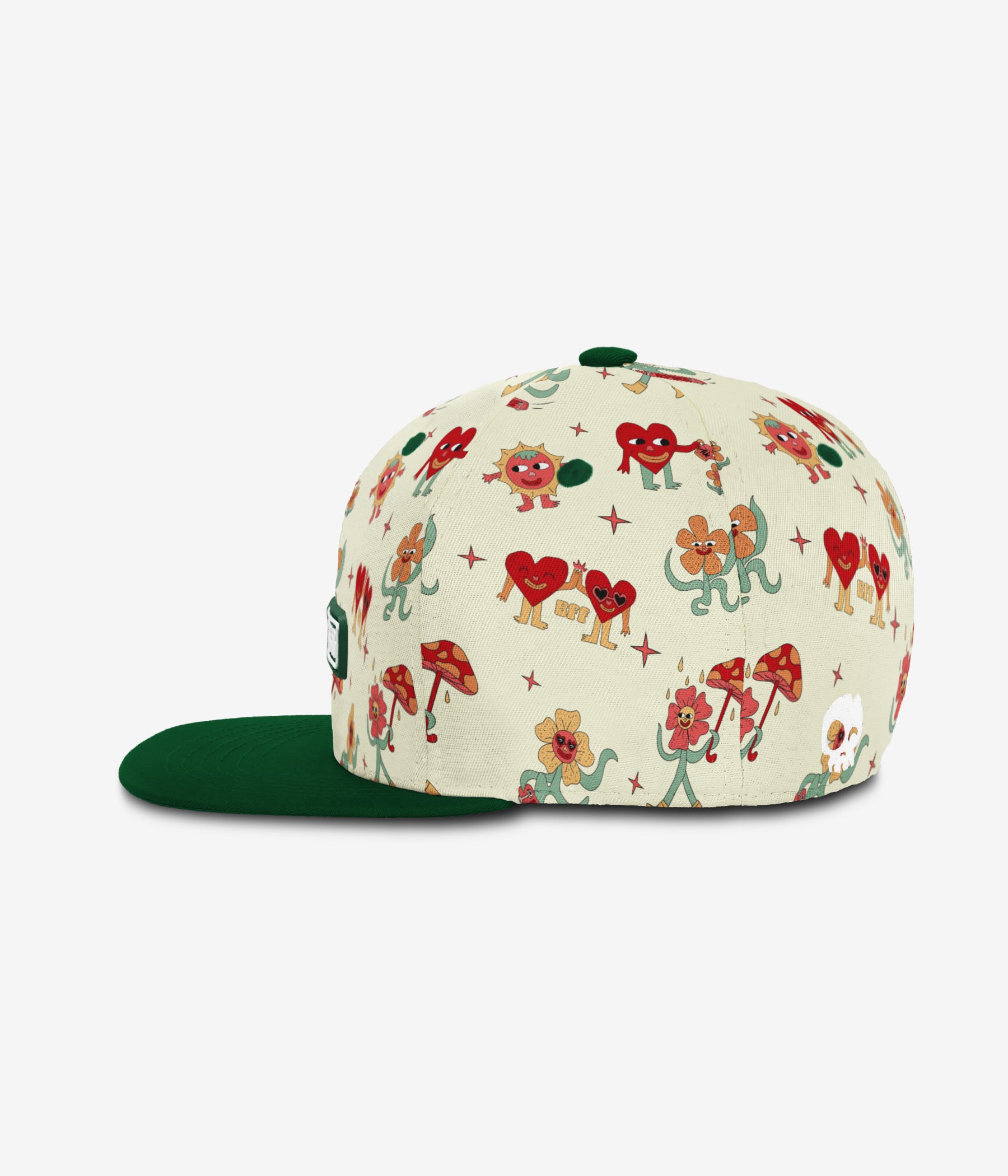 Catching Feelings Snapback - Pale Beige cap for babies and kids, product view 3