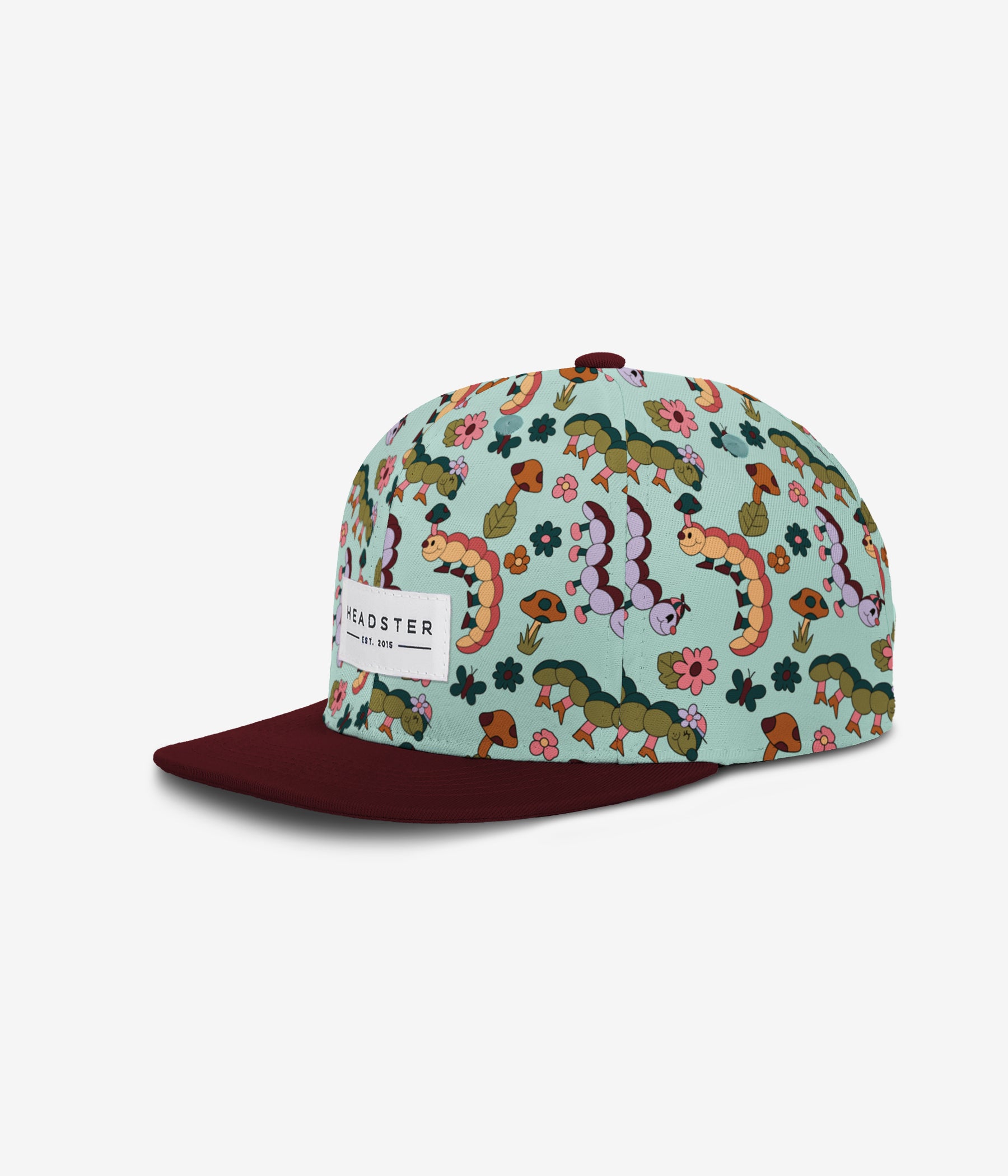 Caterpillar Garden Snapback - Chilly Breeze cap for babies and kids by Headster Kids