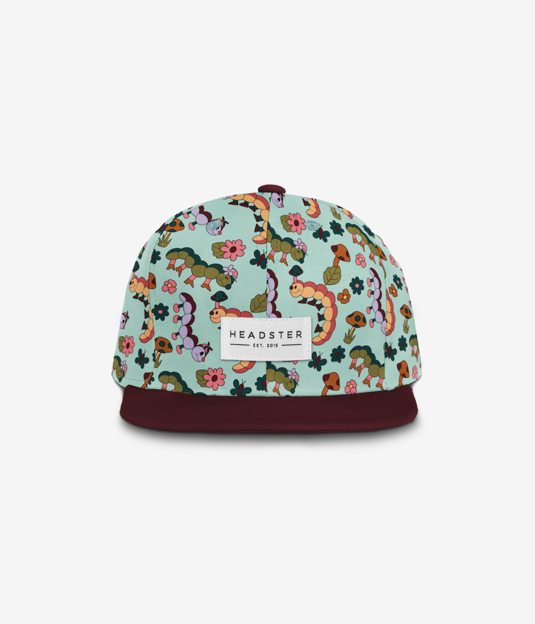 Caterpillar Garden Snapback - Chilly Breeze cap for babies and kids, product view 2