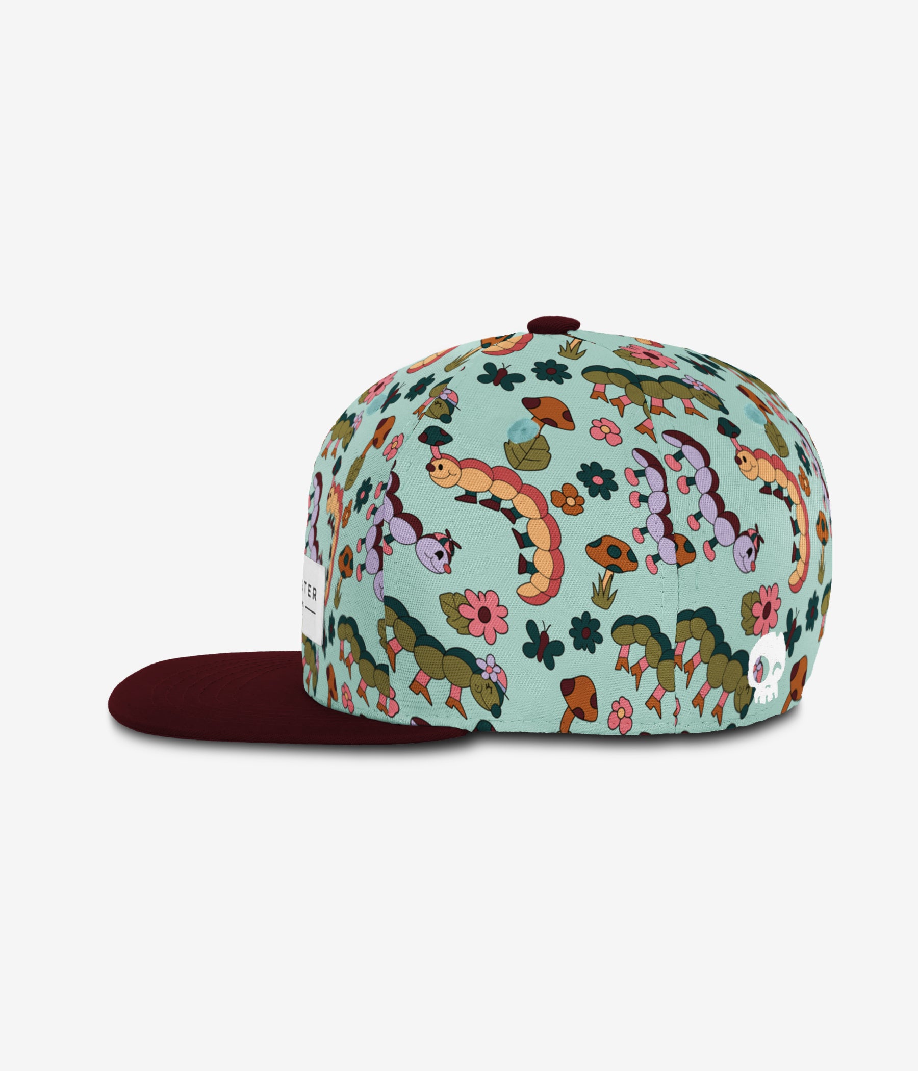 Caterpillar Garden Snapback - Chilly Breeze cap for babies and kids, product view 3