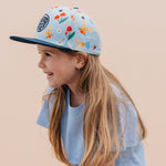 Cherry Bloom Hop Snapback - Crystal cap for babies and kids, product view 5