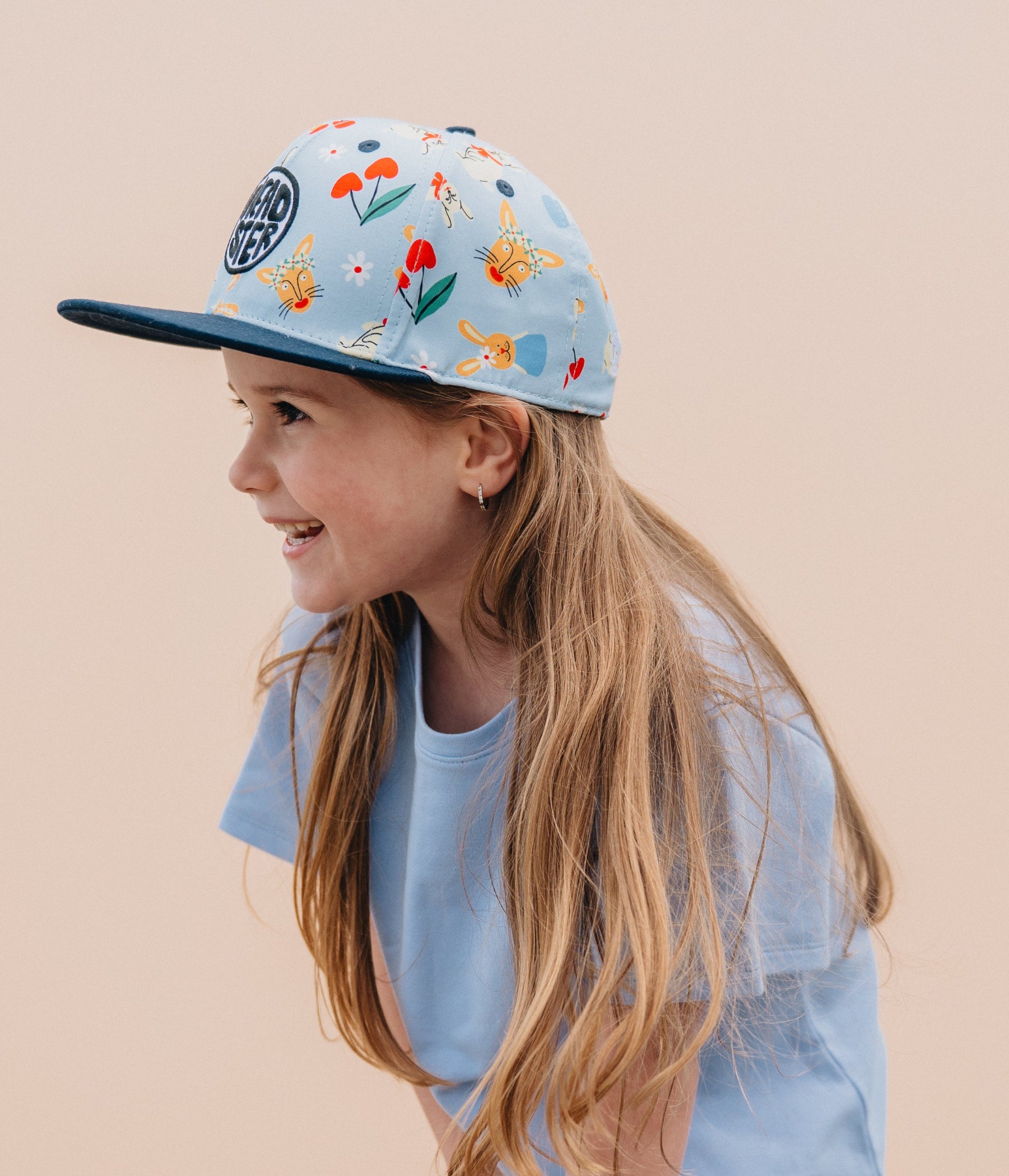 Cherry Bloom Hop Snapback - Crystal cap for babies and kids, product view 5