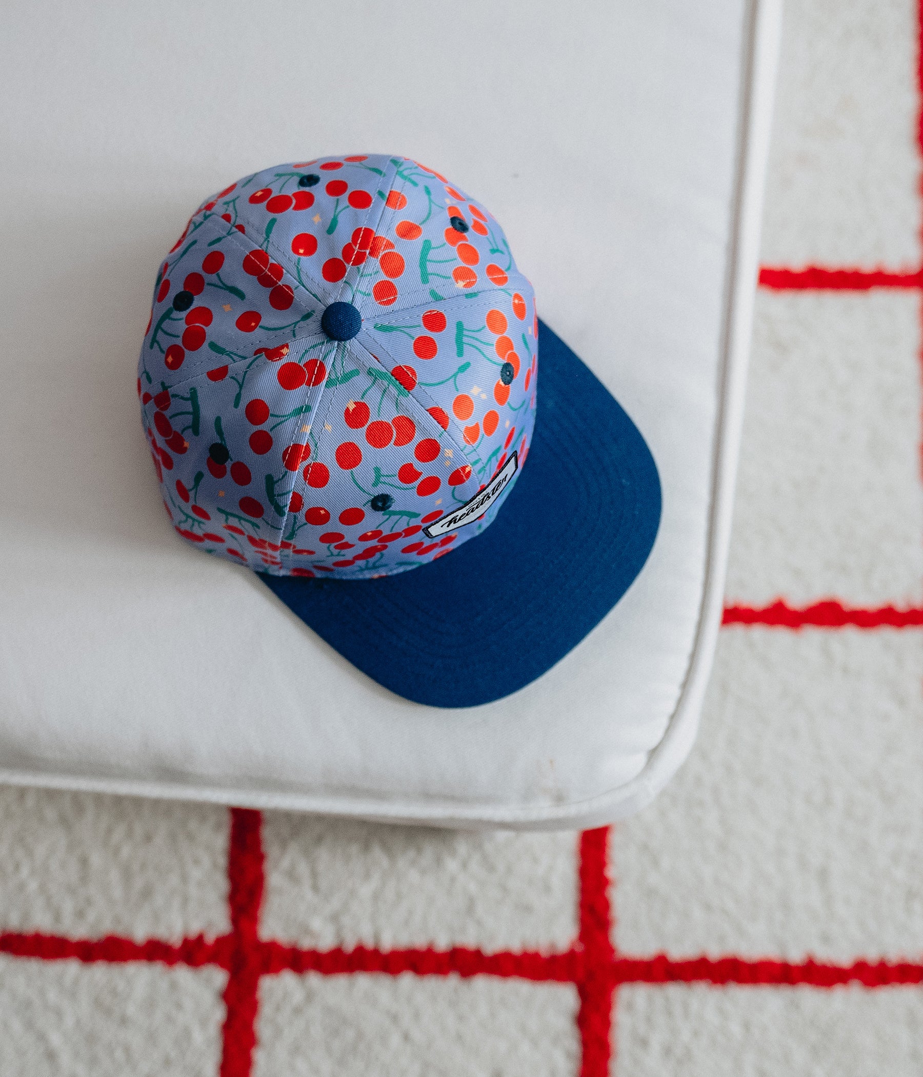 Cherry Temple Snapback cap for babies and kids, product view 5