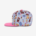 Doodle Town Snapback - Blue Steel cap for babies and kids, product view 3