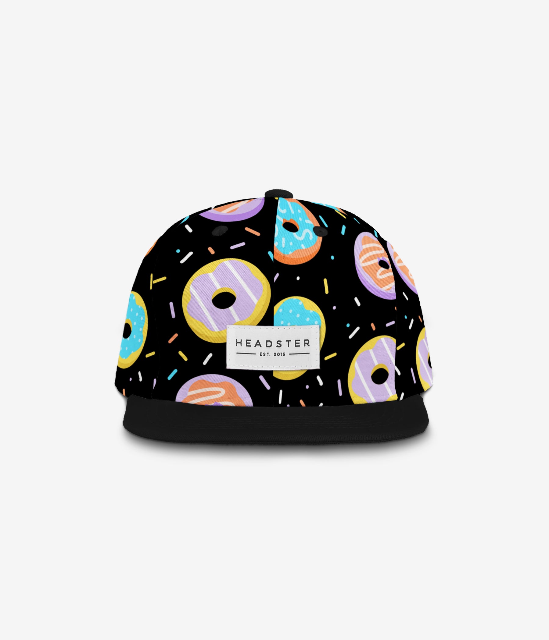 Duh Donut Black cap for babies and kids, product view 2